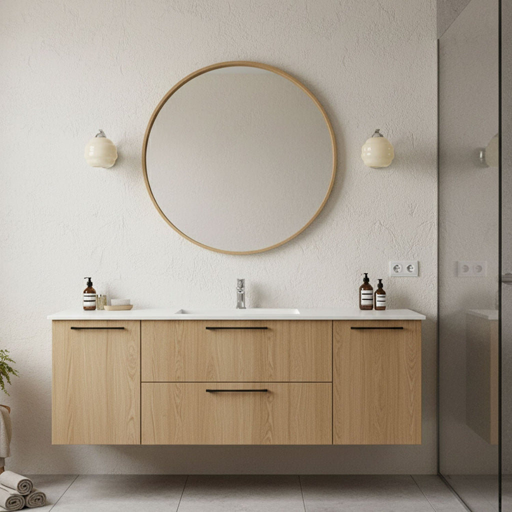 Art Deco Rippled Globe Glass Wall Sconce 1-Light