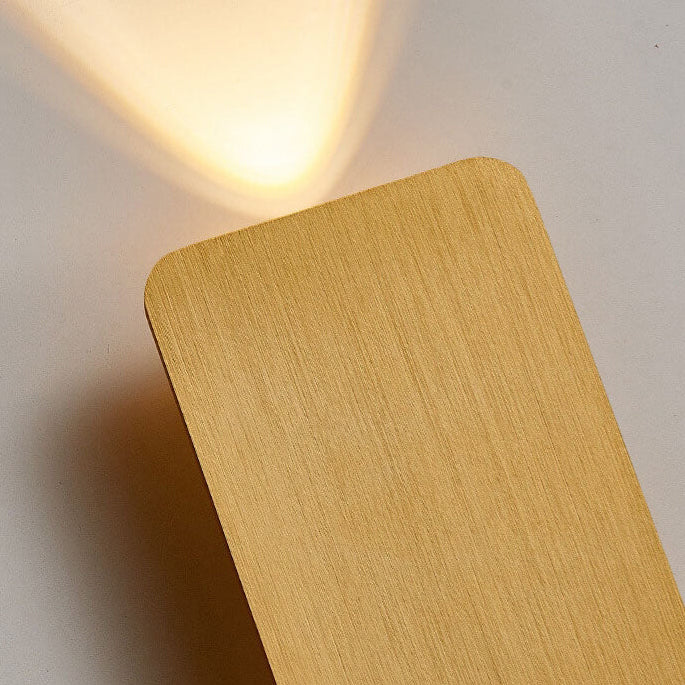 Nordic Minimalist Glass Rectangular LED Wall Sconce Light 2-light