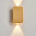 Nordic Minimalist Glass Rectangular LED Wall Sconce Light 2-light