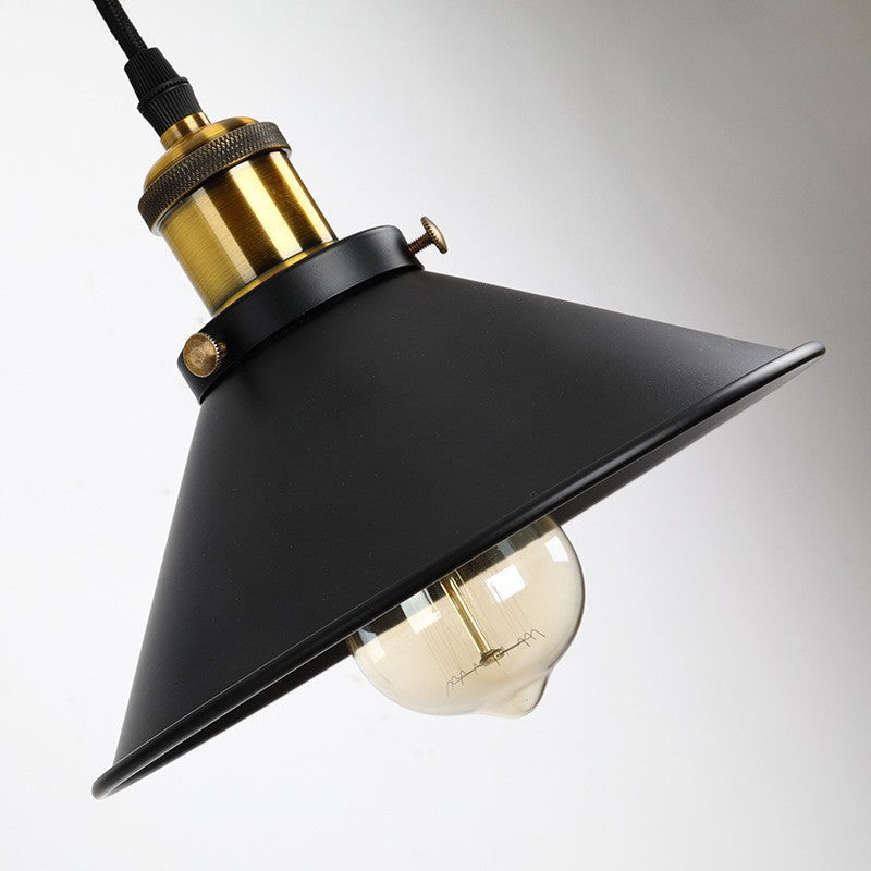 Retro Industrial Wrought Iron Pulley Wall Sconce 1-Light