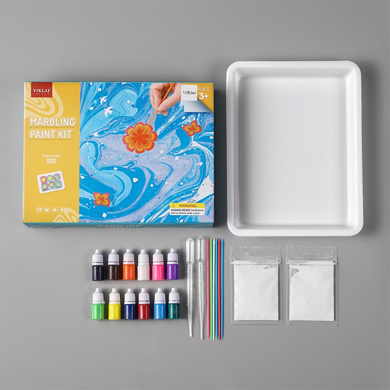 Guili | MarbloCraft | Creative fun - Watercolor Marble Paint Set for DIY Painting