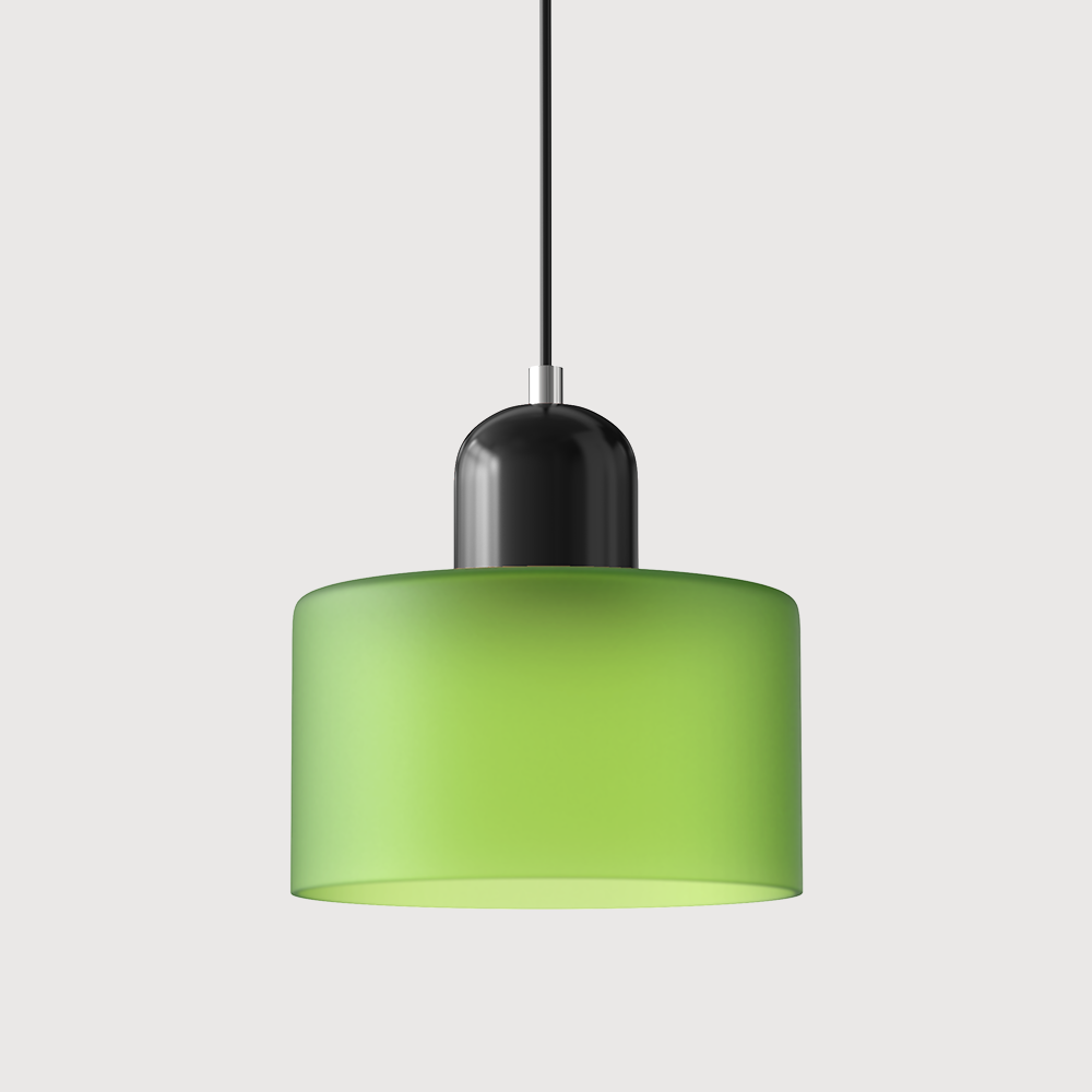 Bauhaus Glass Cylinder Pendant Light LED 1-Light