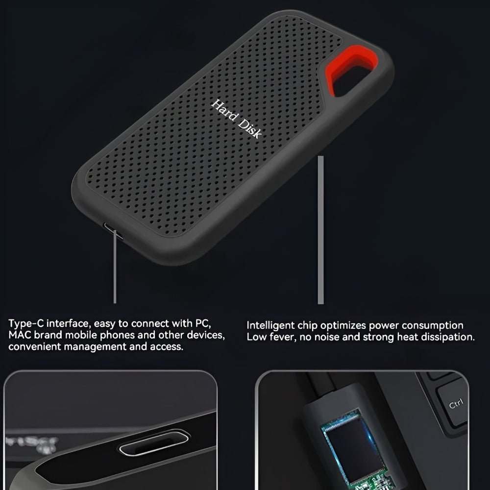 Best Portable External SSD Drive 8TB High-Speed Shockproof Storage