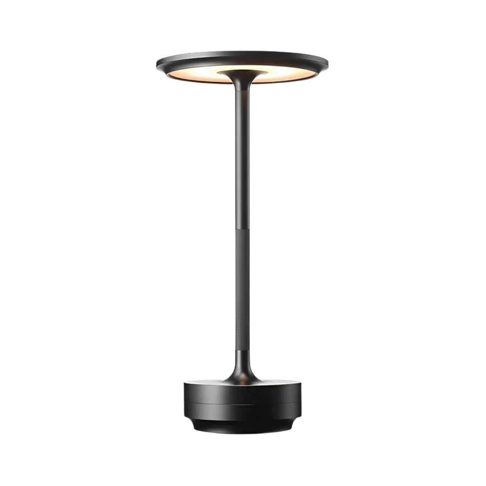 Modern Brass Cone LED Rechargeable Table Lamp 1-Light