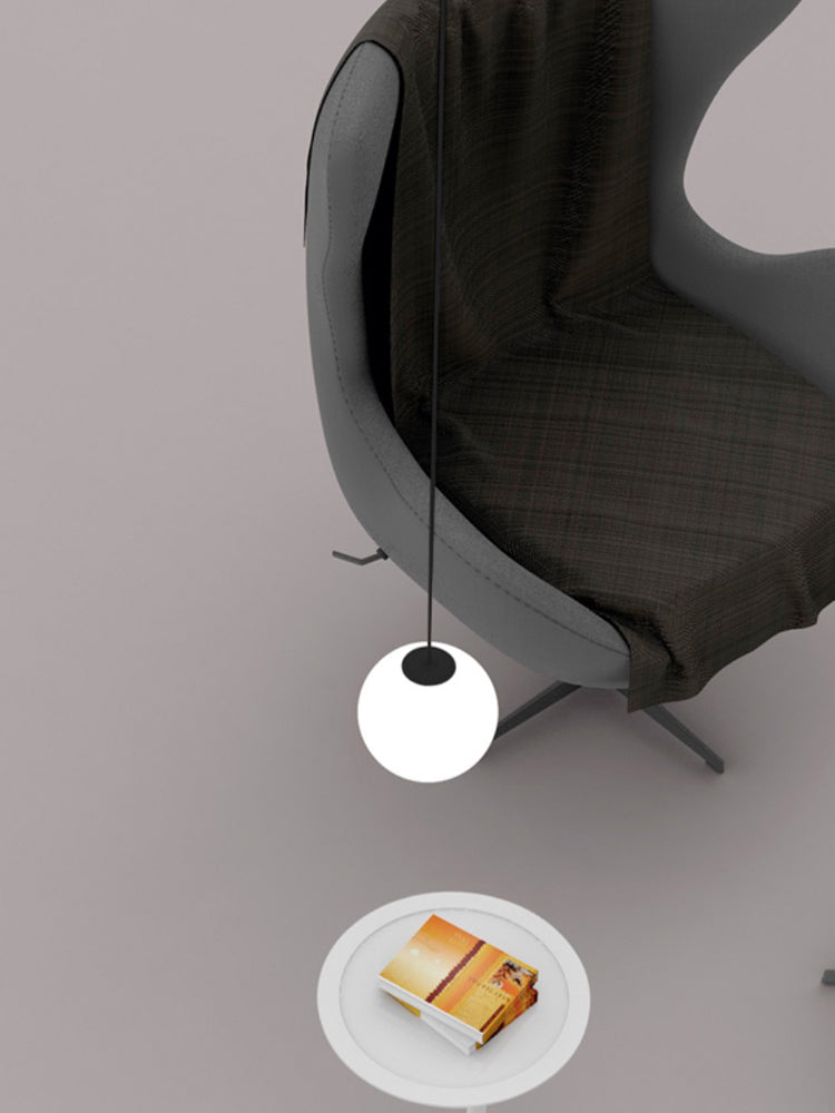 Minimalist Brass Globe Glass Pendant 1-Light