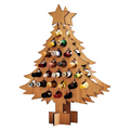 Guili | Wooden Advent Calendar | Christmas Tree Shape & Refillable | For Beer, Wine & Mini Bottles | Reusable