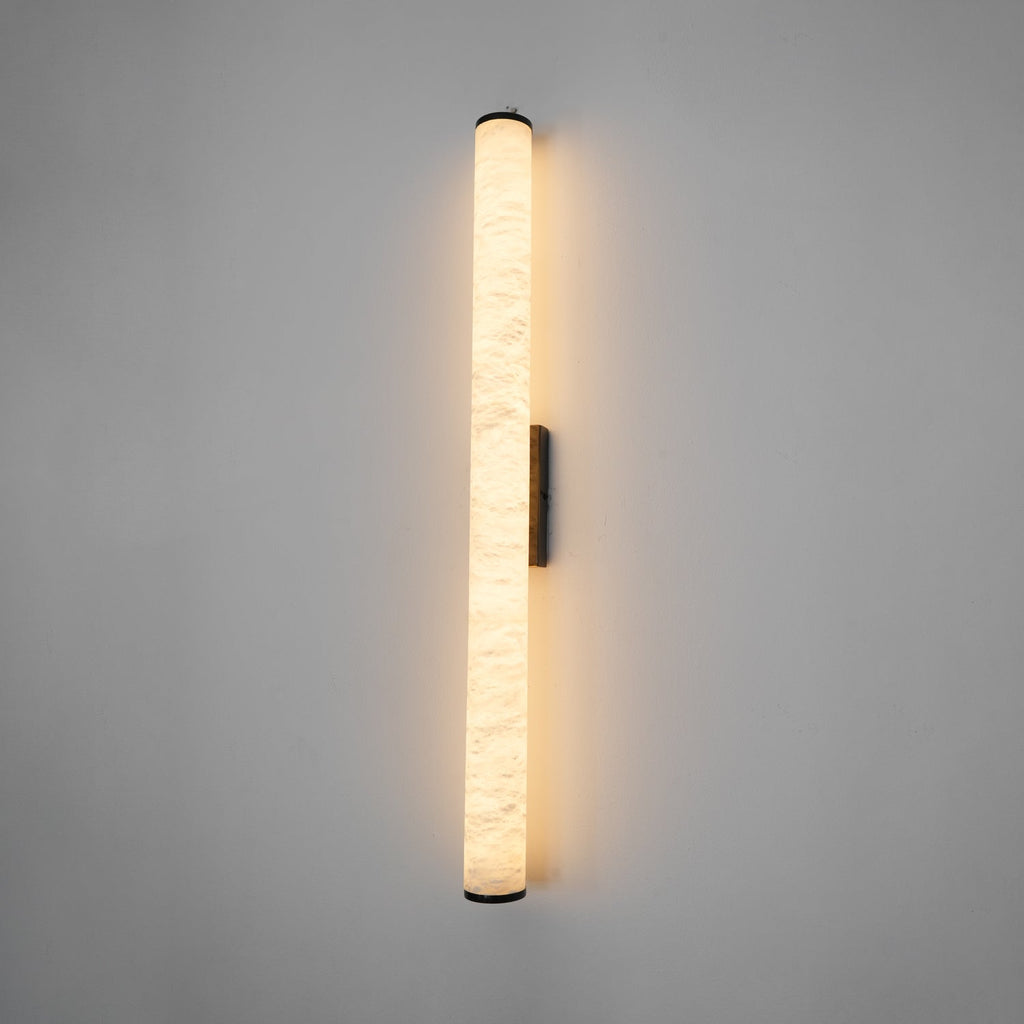 Modern Alabaster Tube LED Wall Sconce 1-Light