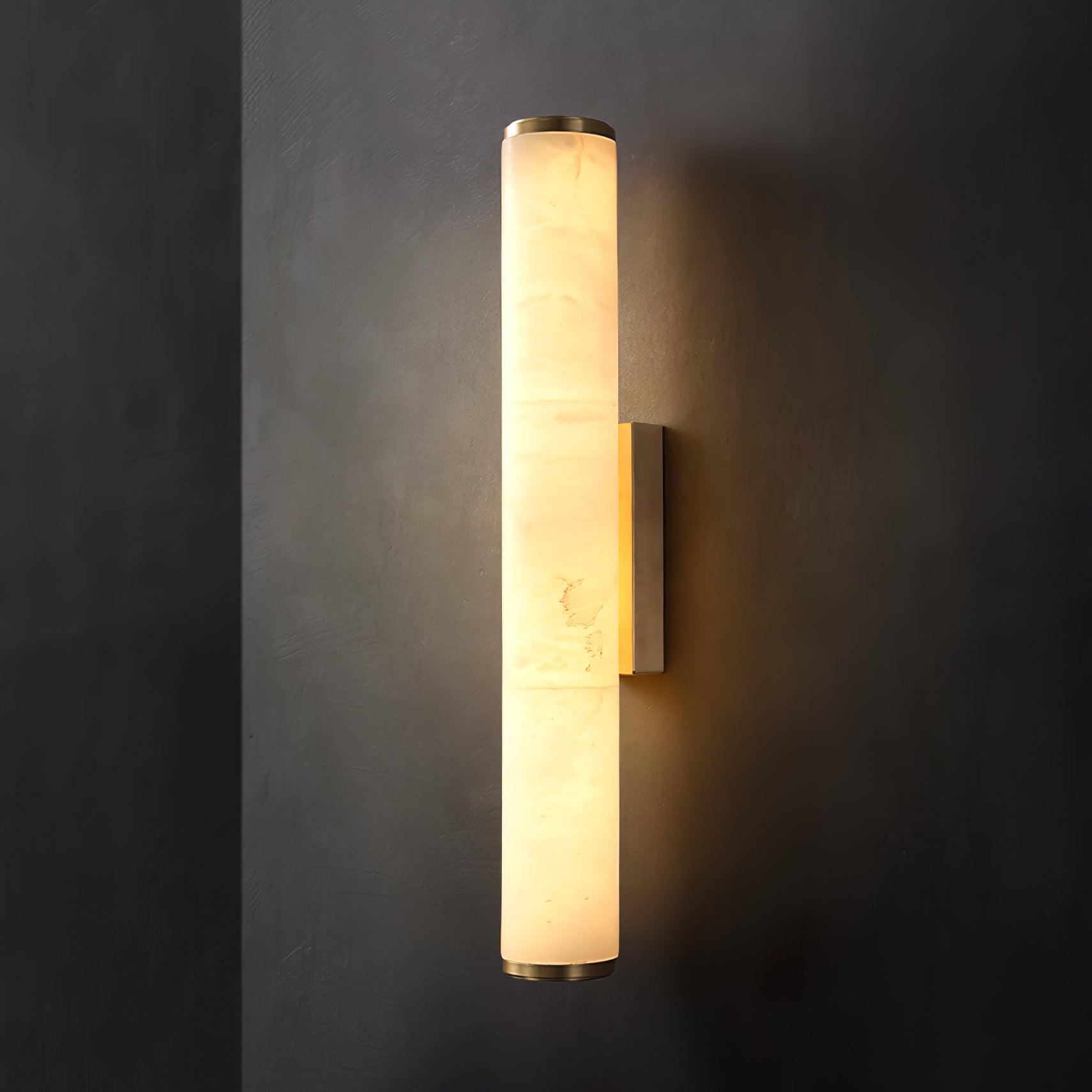 Modern Alabaster Tube LED Wall Sconce 1-Light