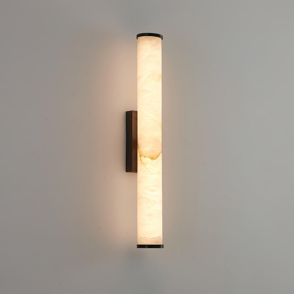 Modern Alabaster Tube LED Wall Sconce 1-Light
