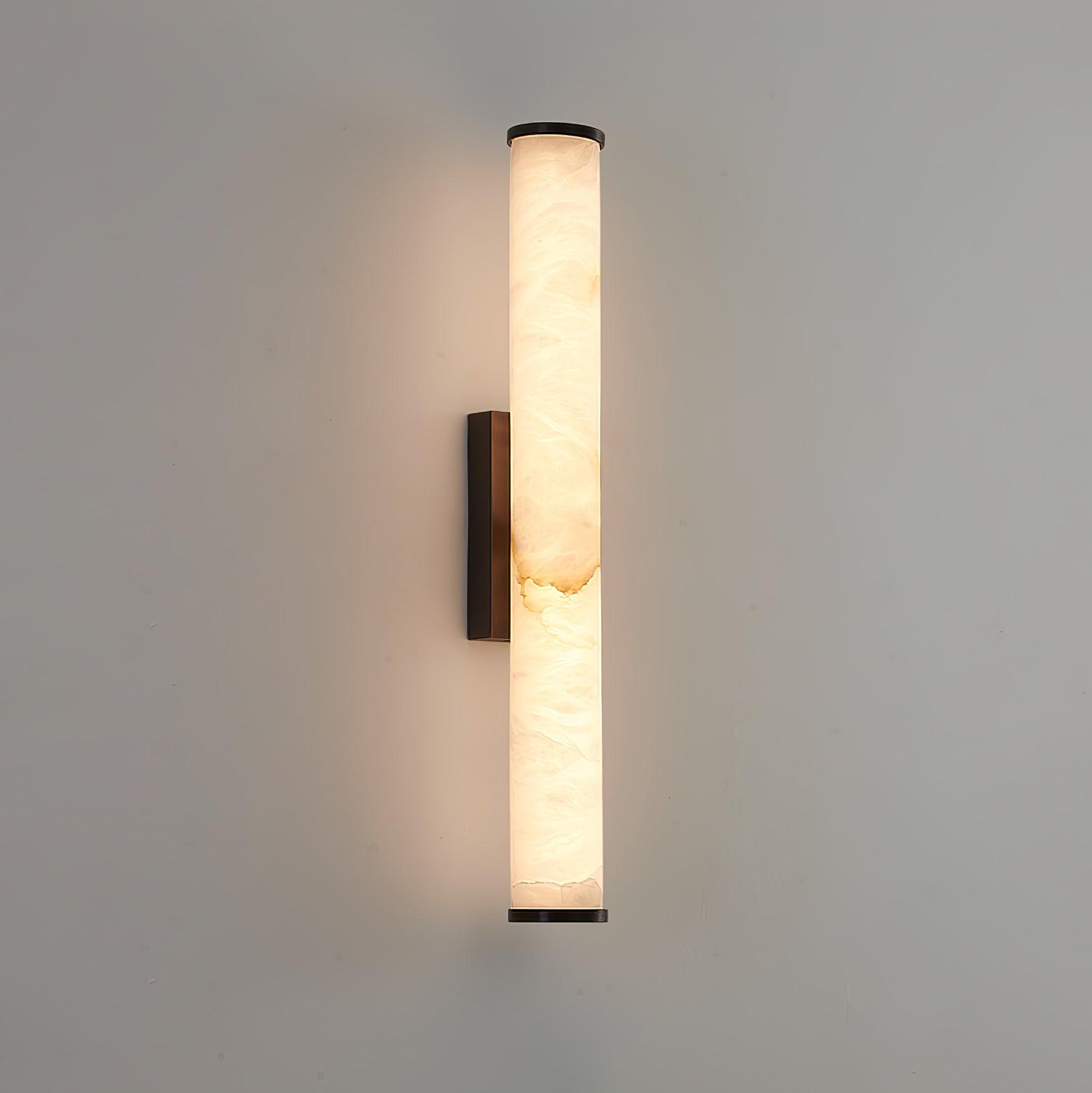 Modern Alabaster Tube LED Wall Sconce 1-Light