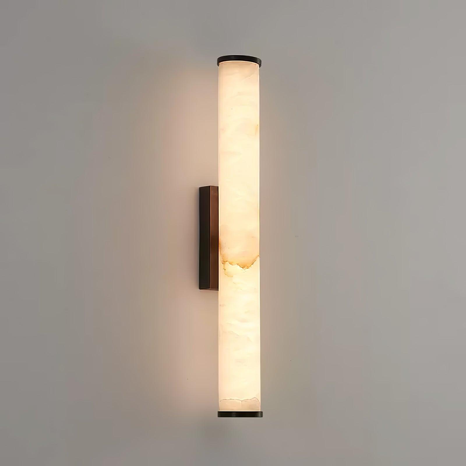 Modern Alabaster Tube LED Wall Sconce 1-Light