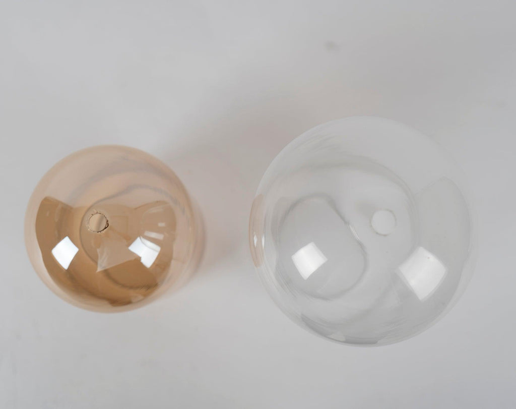 Modern Capsule Perforated Glass Pendant Light 1-Light