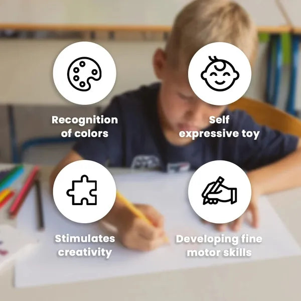 Guili | DeliColor | Colorful creative - Mini colored pencil set for school and art