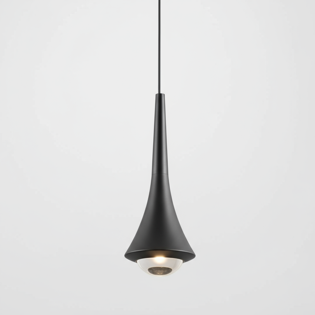 Modern Glass Teardrop LED Pendant Light 1-Light