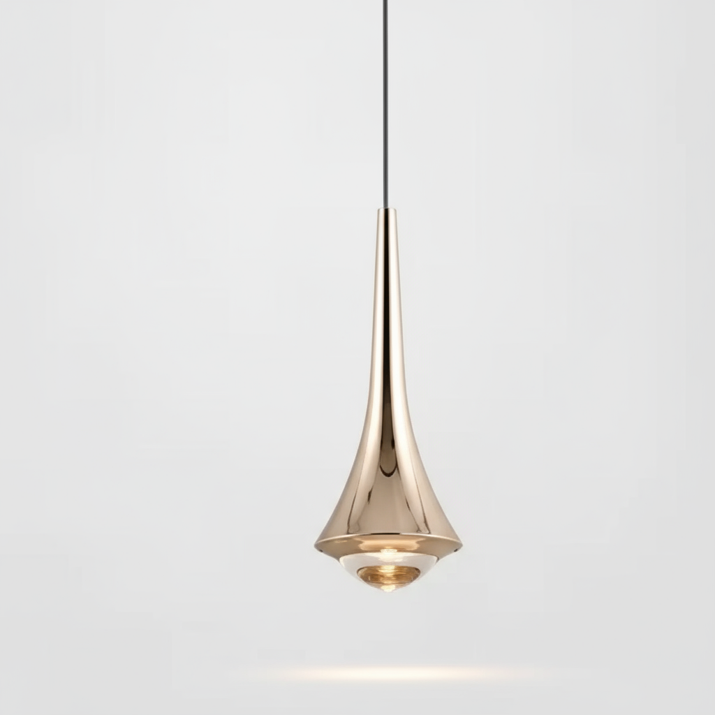 Modern Glass Teardrop LED Pendant Light 1-Light