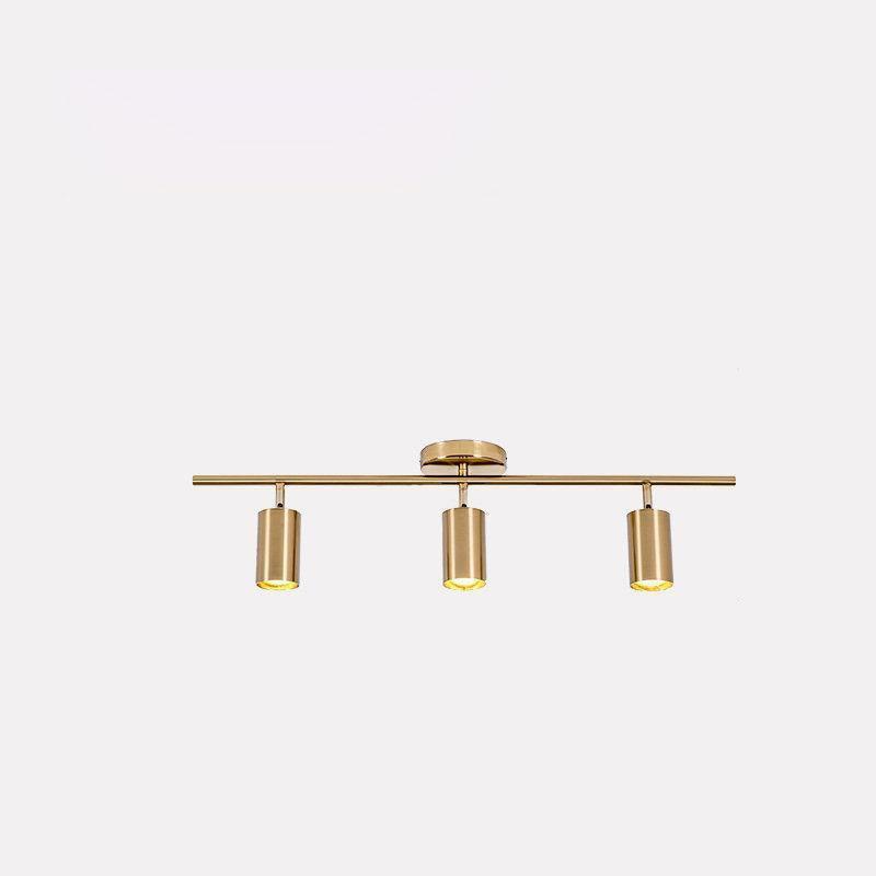 Modern Brass Double Cylinder Adjustable Wall Spotlight