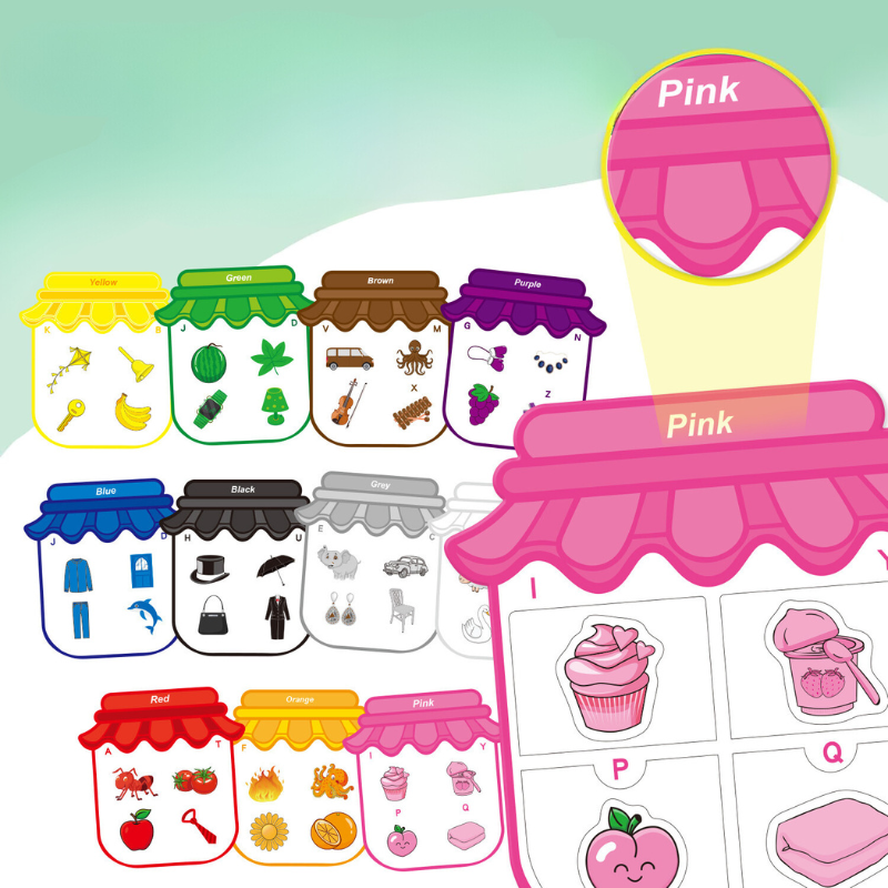 Guili | Magnetix MagnetoKidz | Learning with fun - Magnetic color sorting stickers