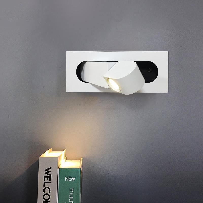Modern Recessed Rectangular Adjustable LED Wall Sconce 1-Light