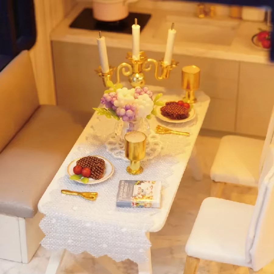 Guili | Dollhouse Miniature | Wooden Dollhouse for Children - Stimulating Creative Play