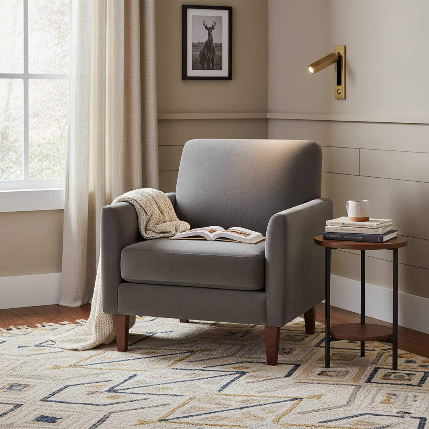 Modern Minimalist Embedded Aluminum LED Wall Sconce 1-Light