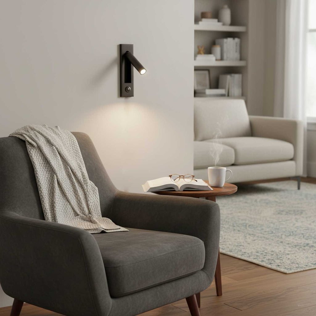 Modern Minimalist Embedded Aluminum LED Wall Sconce 1-Light