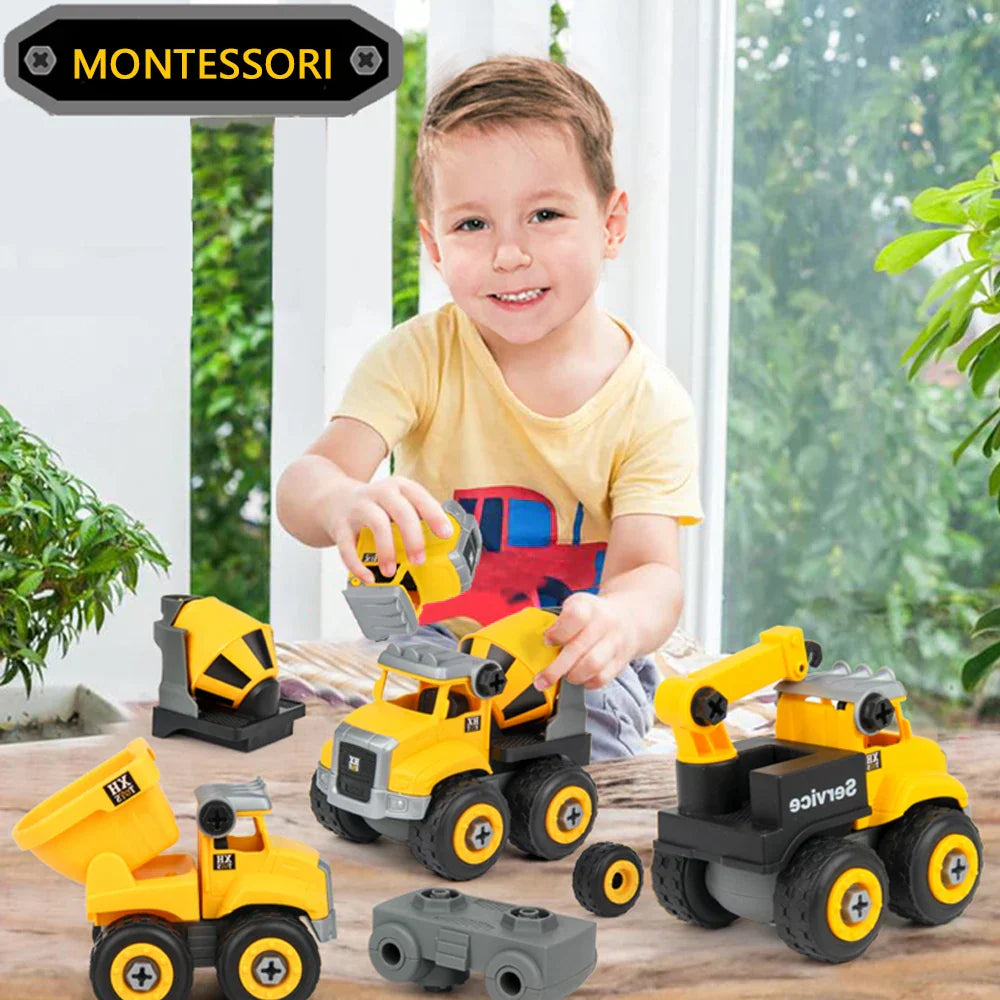 Guili | BuildMaster | stimulate your child's creativity - construction playset with excavator, tractor and more