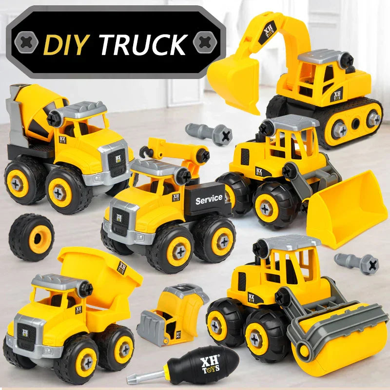 Guili | BuildMaster | stimulate your child's creativity - construction playset with excavator, tractor and more