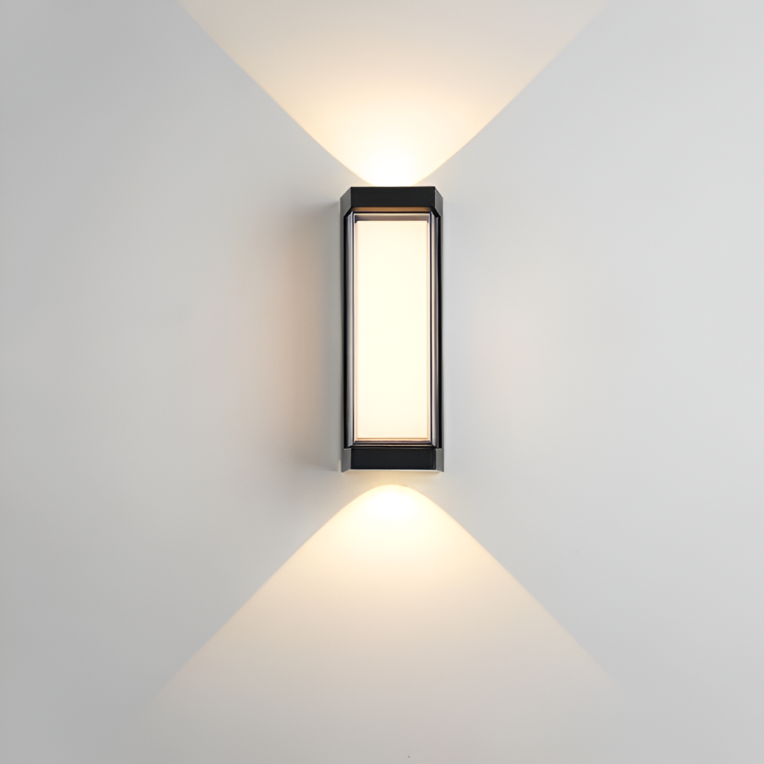 Nordic Minimalist Acrylic Rectangular Outdoor Wall Light LED Up-Down