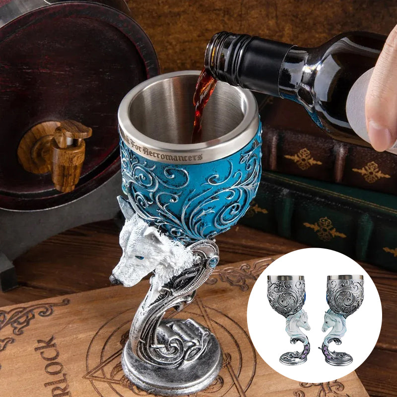 Guili | 3D carved vintage Champagne Glass