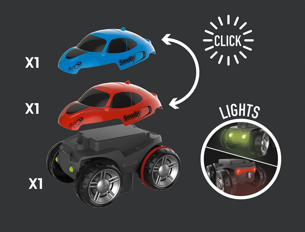 Guili | Real Changeable Track with LED Lights | Splashing Action - Race Track for Children