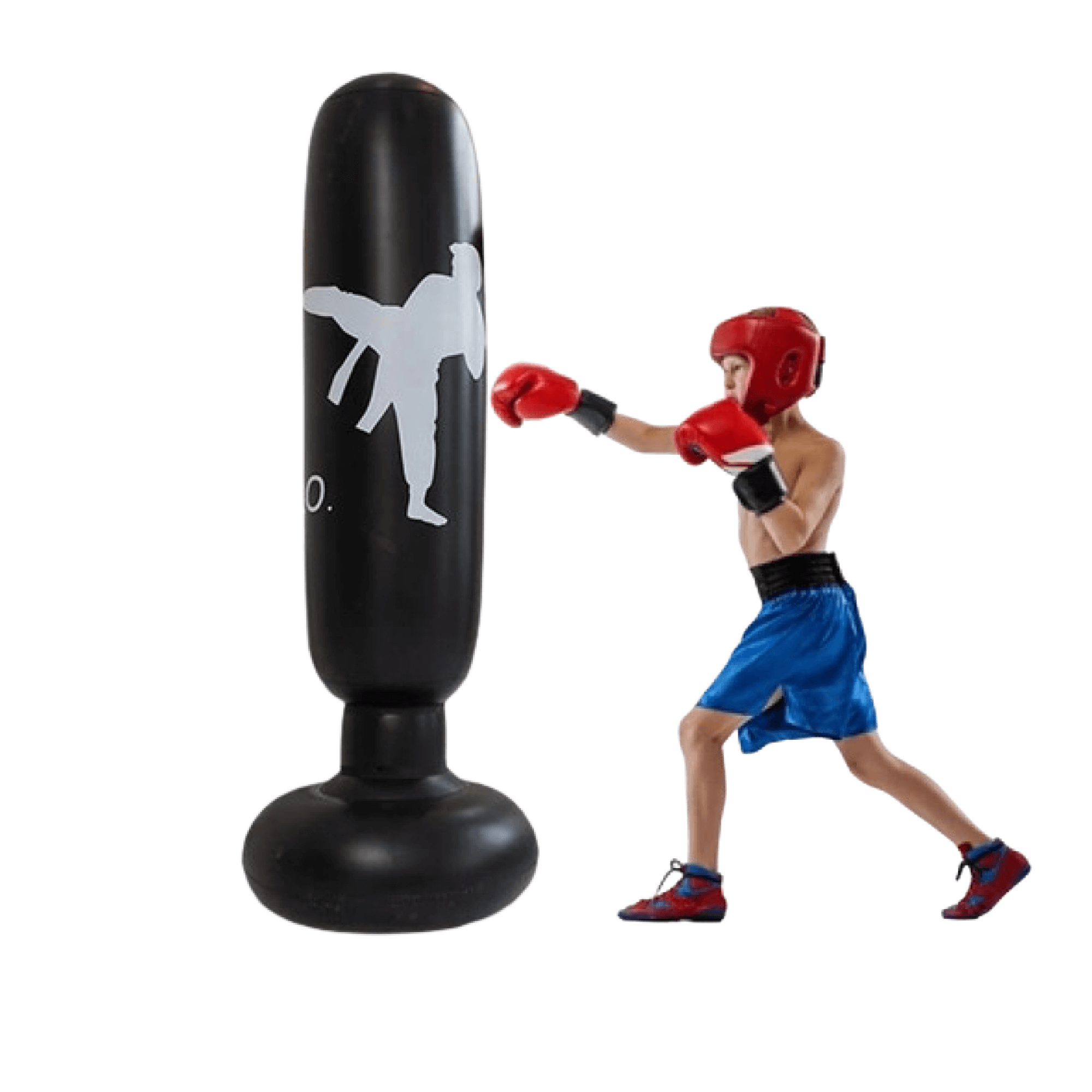Guili | PowerStrike Punch Bag | Strengthen power and endurance - Inflatable freestanding boxing tower for intensive training