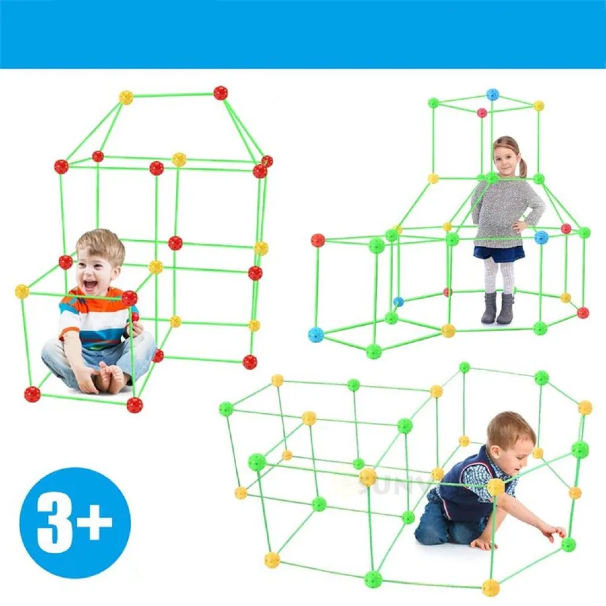 Guili | Kids Construction Forts Kit | Build Magic Forts - For Creative Children