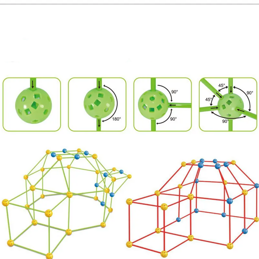 Guili | Kids Construction Forts Kit | Build Magic Forts - For Creative Children