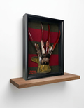 Guili | Freddy Krueger Glove & Sweater Shadow Box | A Nightmare on Elm Street Prop Replica