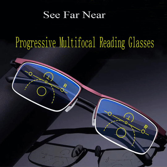 German Smart Progressive Glasses | Adaptive Multifocal Eyewear with Clear Vision