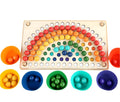 Guili | EcoToys Wooden Rainbow Board | Educational Puzzle Game - Colors and Shapes