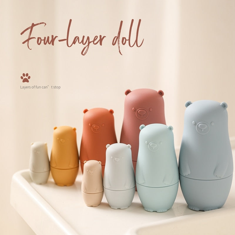 Guili | StackyFriends Matryoshka | Playfully Developing - Soft Silicone Stacking Dolls