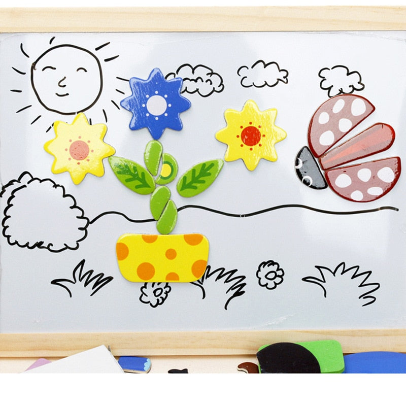 Guili | Magnetix MagnaKunst | Creative learning - Wooden magnetic playboard
