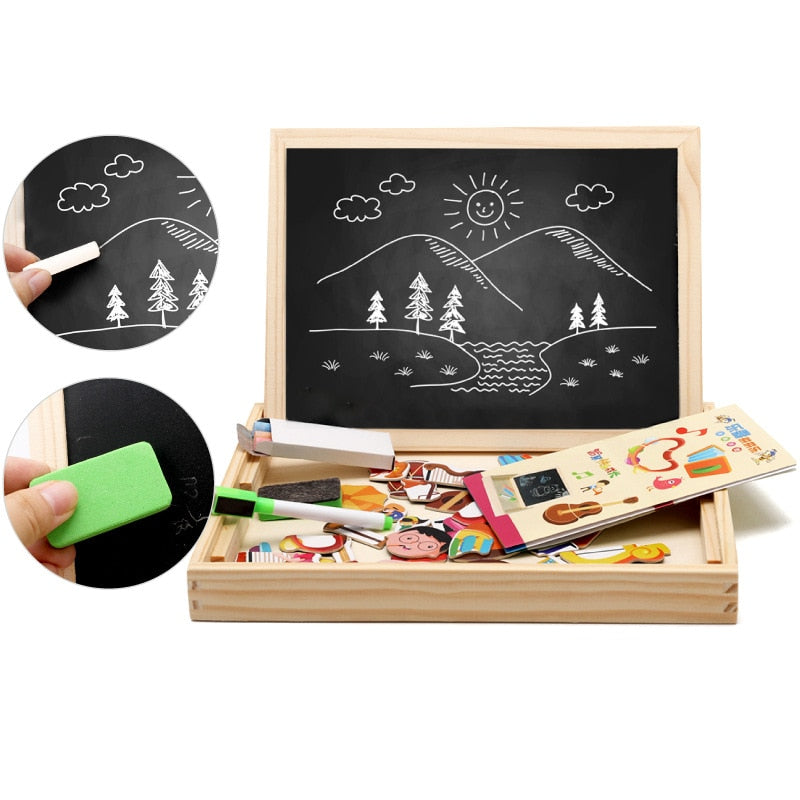 Guili | Magnetix MagnaKunst | Creative learning - Wooden magnetic playboard