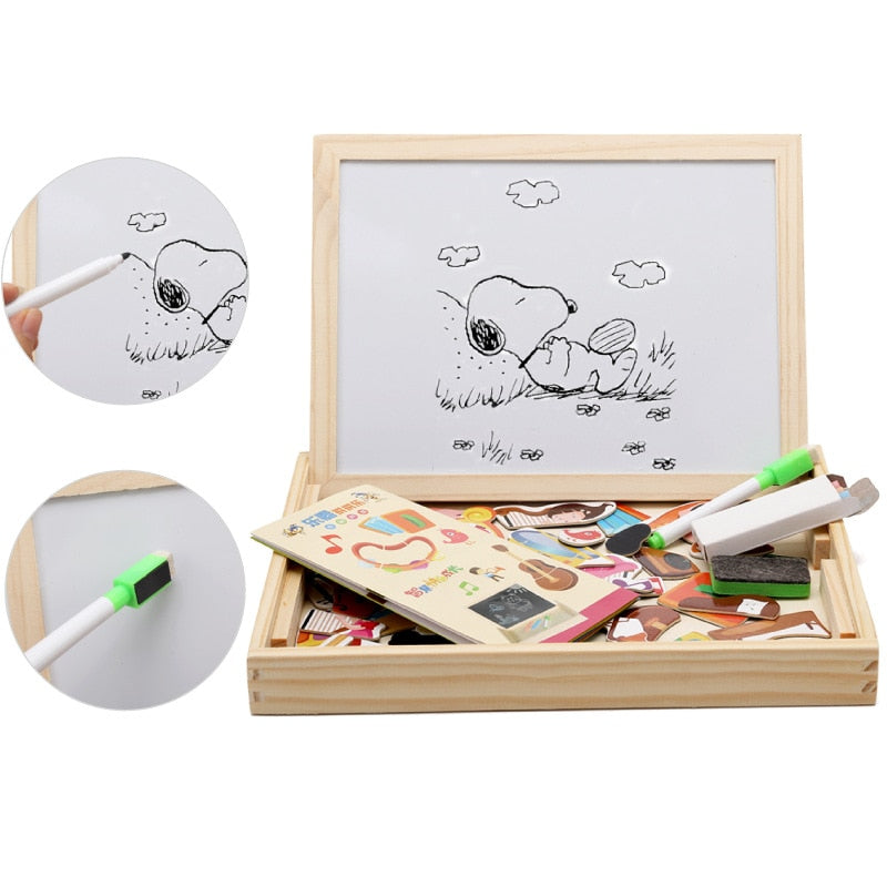 Guili | Magnetix MagnaKunst | Creative learning - Wooden magnetic playboard