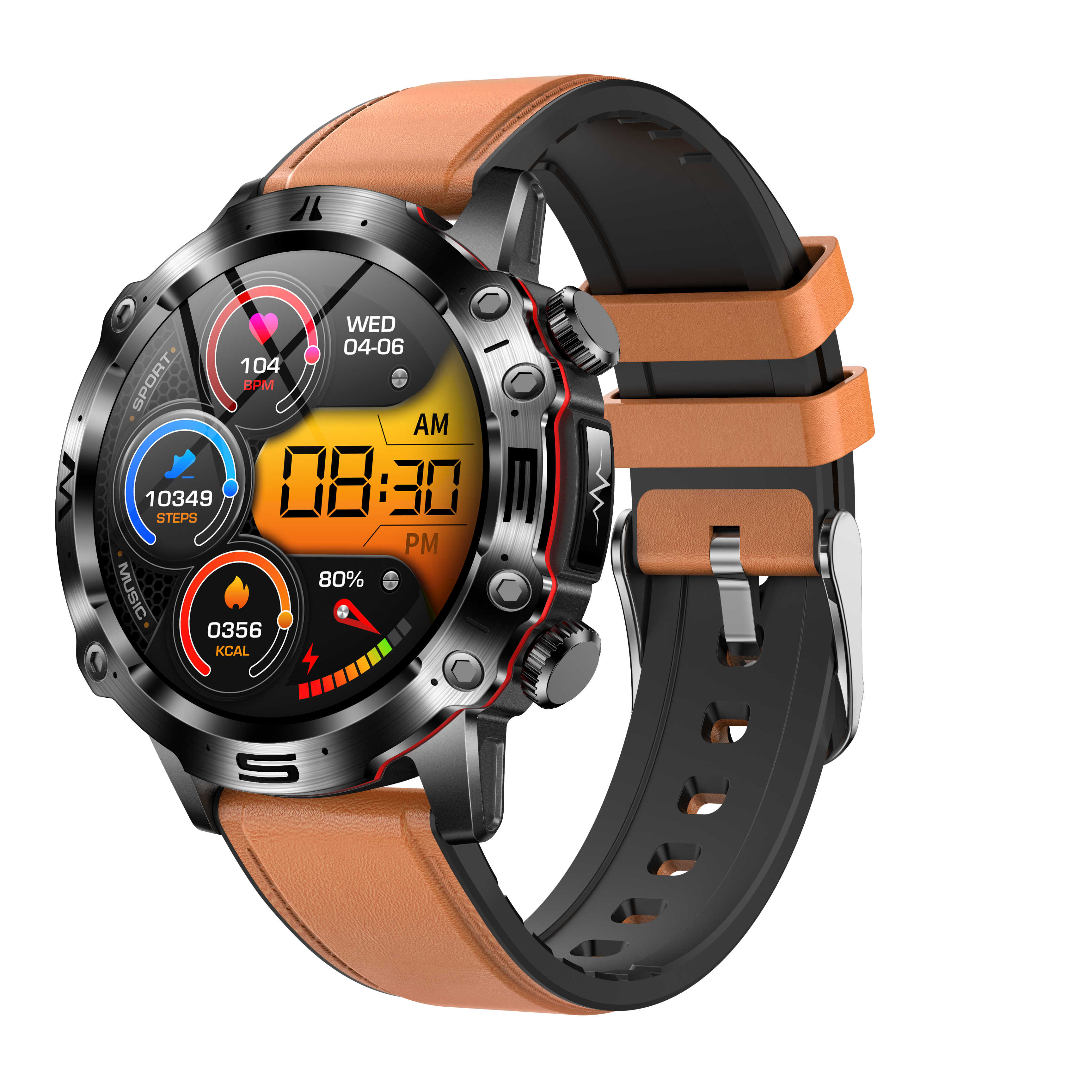 Premium ECG Smartwatch | EKG, Blood Pressure, Blood Sugar & Health Insights