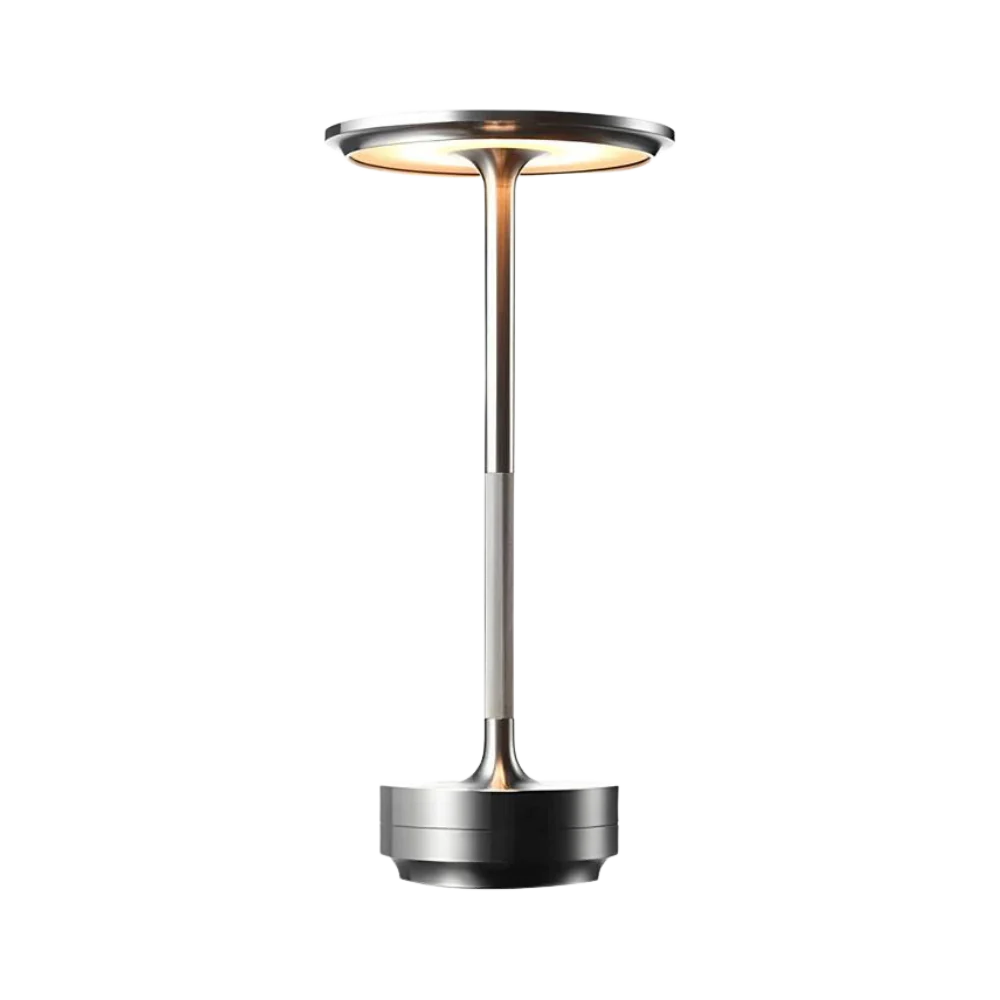 Modern Brass Cone LED Rechargeable Table Lamp 1-Light