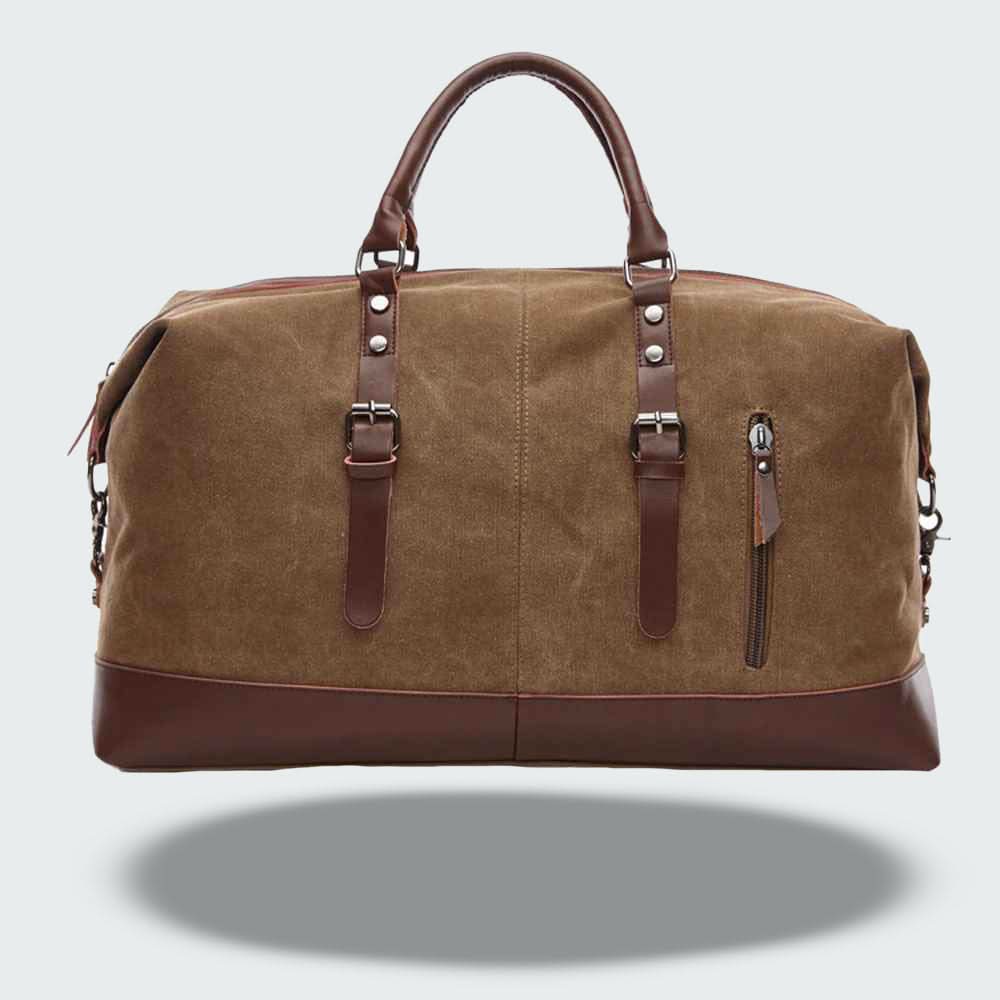 Guili | Icon Canvas & Leather Travel Duffle Bag – 54cm