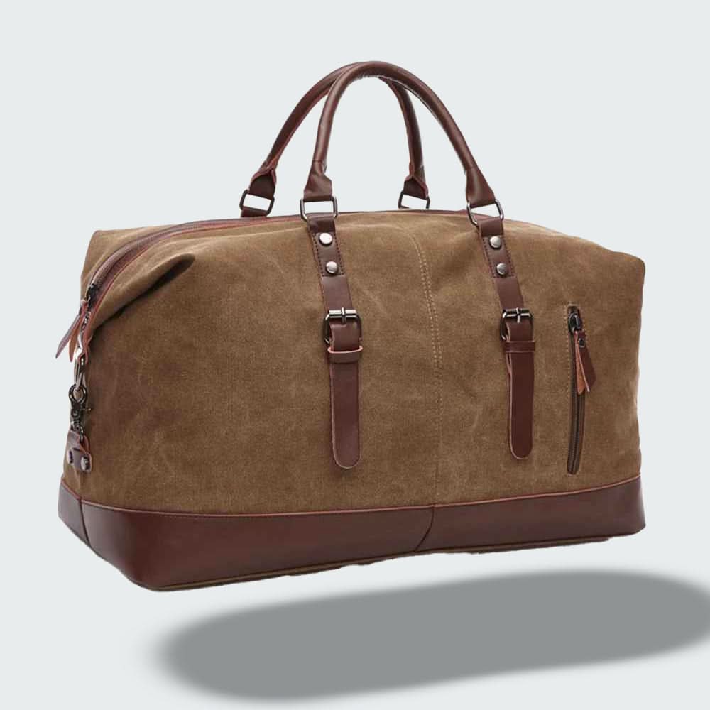 Guili | Icon Canvas & Leather Travel Duffle Bag – 54cm