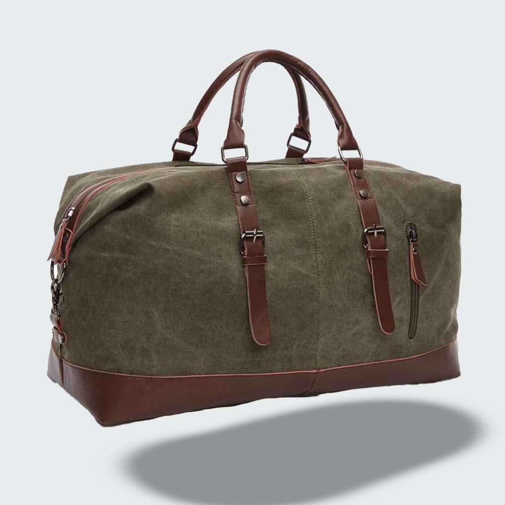 Guili | Icon Canvas & Leather Travel Duffle Bag – 54cm