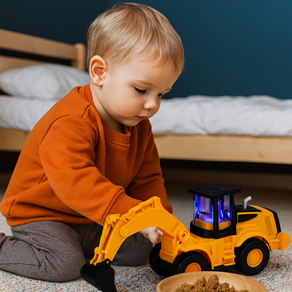 Guili | Kids Toy Digger Excavator Lights Sounds Truck