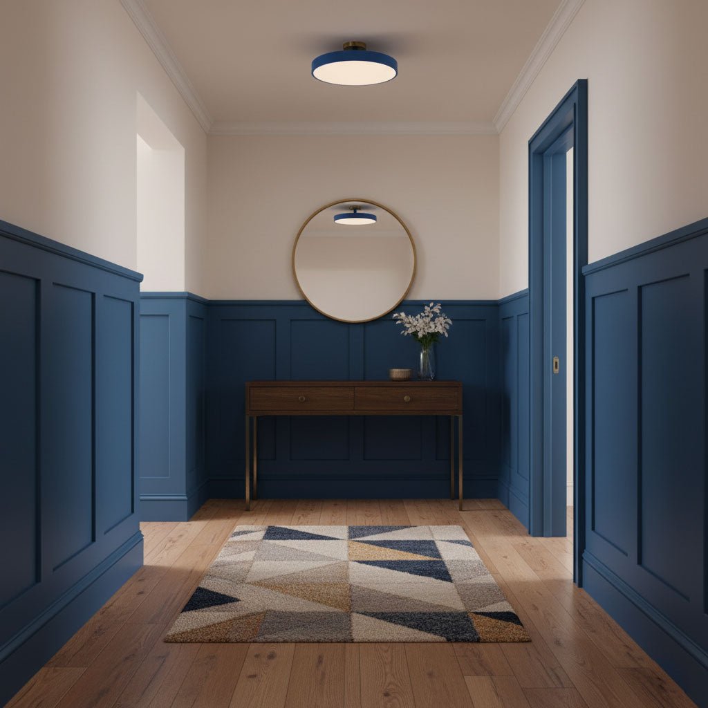 Modern Round LED Flush Mount Ceiling Light 1-Light