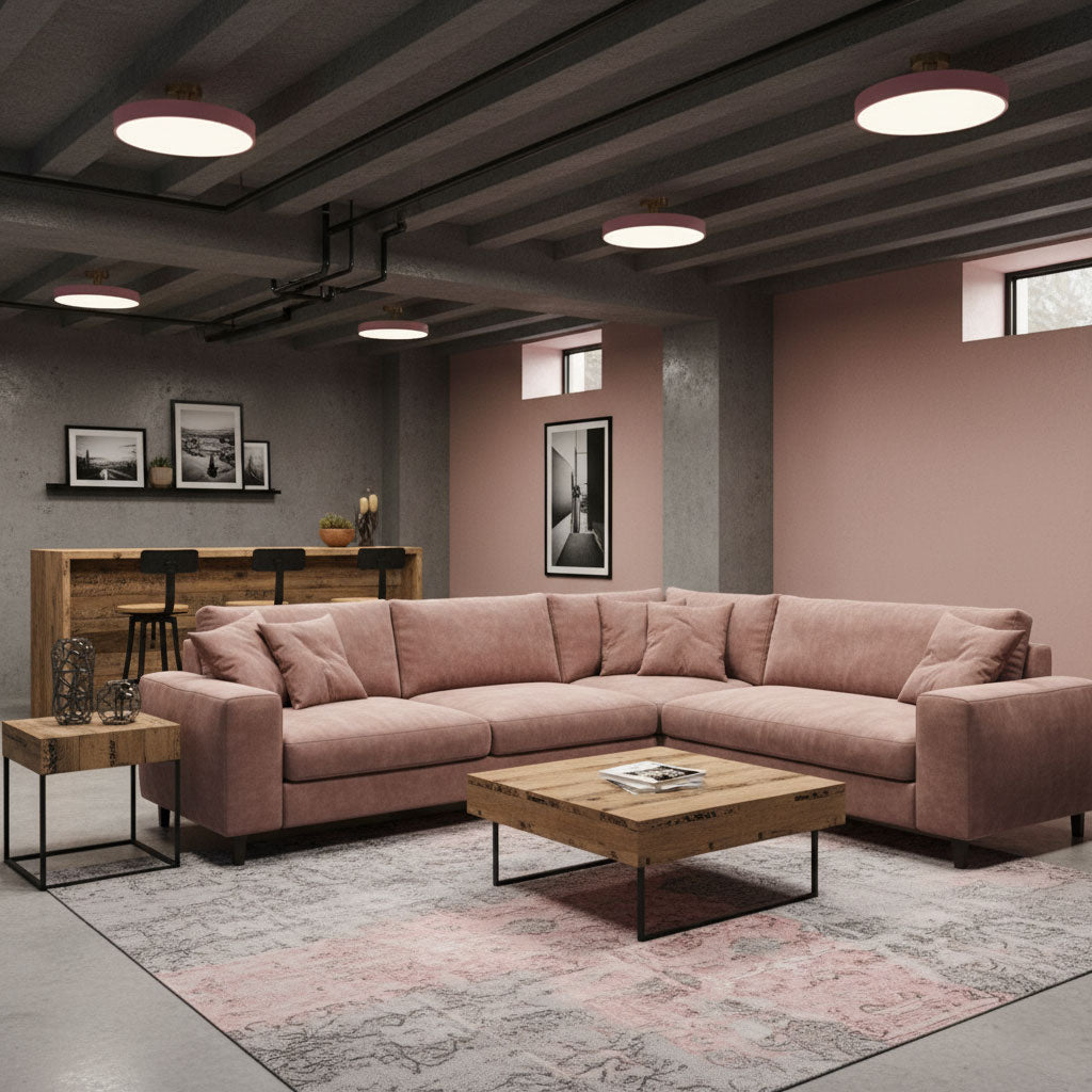 Modern Round LED Flush Mount Ceiling Light 1-Light