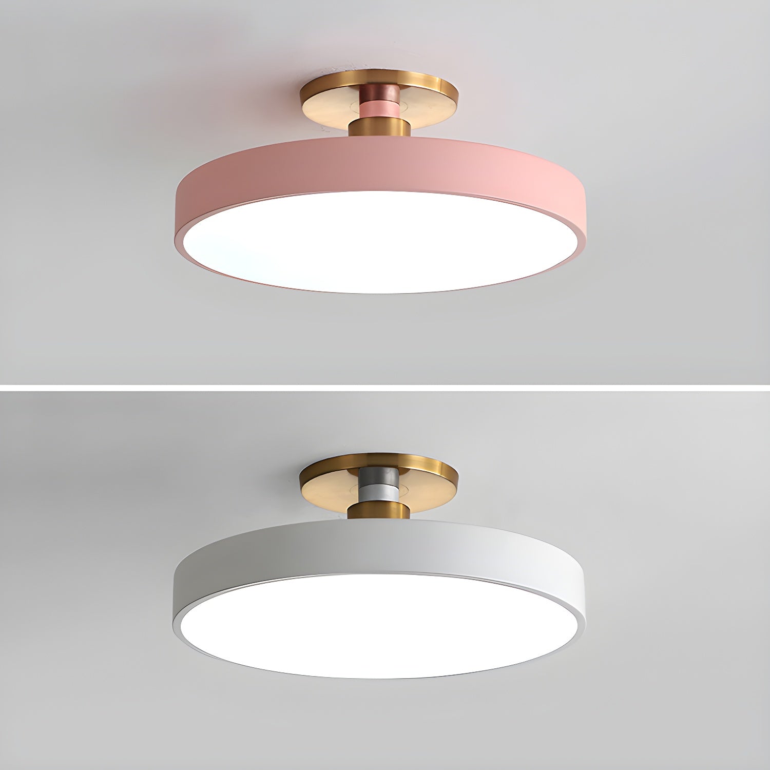 Modern Round LED Flush Mount Ceiling Light 1-Light