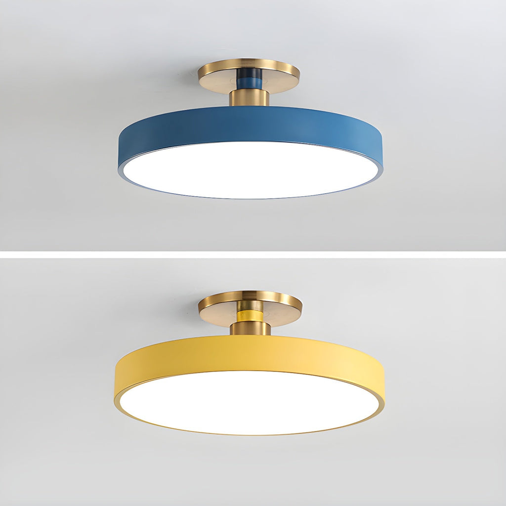 Modern Round LED Flush Mount Ceiling Light 1-Light
